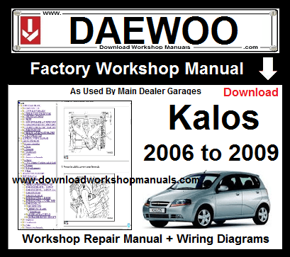 Daewoo Kalos Workshop Service Repair Manual Download